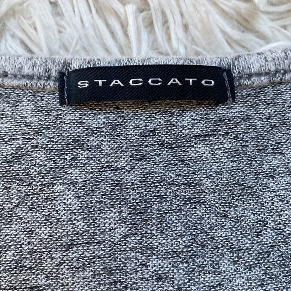Staccato Colorblock LS Top 💗 Gray Charcoal & Green - Picture 11 of 12